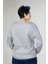 Unisex Yüksek Kaliteli Pamuklu Basic Oversize Bisiklet Yaka Sweatshirt 3