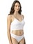 6437 Kadın Askılı Pedli Toparlayacı Etkili Crop Top Büstiyer Beyaz 1