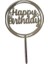 Happy Birthday Yazılı Çerçeveli Yıldızlı Aynalı Pleksi Gümüş 1
