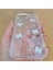iPhone 16E Uyumlu 3D Kelebek Desenli Parlak Simli Parıltılı Silikon Kılıf 2