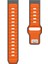 Amazfit Cheetah (Round) 22MM Uyumlu Kordon Kayış Silikon 22/135KRD Turuncu Gri 1