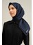 Armine Ipek Eşarp 2025 Yaz - 9348-80 Lacivert Twill 1