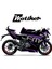 Cfmoto 250SR Mor Desenli Parçalı Kaplama Sticker Etiket Modeli Mor Gri Siyah 1
