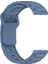 Google Ticwatch S2 Wear Os Uyumlu Kordon Kayış Silikon 22/132KRD Mavi 2