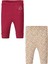 Kız Bebek 2 Li Pamuklu Tayt Pantolon Set 2776 4