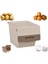 Tekerlekli Patateslik Soğanlık Oyuncak Kutusu Patateslik Soğanlık Sepeti 2X12LT Krem+Açık Kahve 2