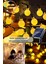 Solar 100 Ledli Top 8 Modlu Sarı Işık Bahçe Aydınlatma Dekorasyon Güneş Enerjili 1