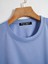 Unisex Oversize Bisiklet Yaka Freedom Baskılı Basic T-Shirt - Mavi 3