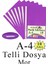 Telli Dosya Plastik A4 10 Lu 1 Paket Poşet Dosyalara Uyumlu Ekonomik Şeffaf Kapak Telli Dosya Okul Büro Ofis 1