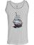 Erkek Askılı Beyaz T-Shirt Yelkenli Dijital Baskılı 2