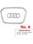 Audi Sq5 Direksiyon Logo Çerçeve Airbag Krom 2019-2023 2