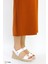 Kadın Günlük Deri Cırtlı Ortopedik Dolgu Topuklu Sandalet M26YS2995 1