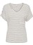 Onlıben S/s Moster V-Neck Glıtter Topjrs Beyaz-1 1