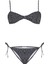 Puantiyeli Siyah Straplez Bikini Takım 1