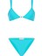 Aksesuarlı Turkuaz Üçgen Bikini Takım 1