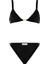 Aksesuarlı Siyah Üçgen Bikini Takım 1