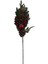 Yılbaşı Noel Yapay Çiçek Kırmızı Toplu Karlı Kozalaklı Çamlı 75X25X10CM Christmas Kış 1 Adet 1