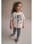 Disney Bambi Desenli Pamuklu Sırt Yazı Detaylı Kız Çocuk T-Shirt ve Tayt Takım 5-6 Yaş 1