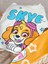 Kız Çocuk Paw Petrol Skye Baskılı Tshirt ve Tayt Takım 7-8 Yaş 3