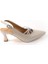 Wzy 02812 6 cm Topuklu Kadın Arkası Açık Stiletto Ayakkabı 4