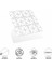 Decohandy Pvc Yer Karosu 30 x 30 cm 4'lü Paket - Siyah Daire Geometrik Desen 0,36M2 3