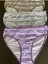 Tutku Kadın Bloom Bikini Külot 3’lü Set – Haki, Gri ve Lila Desenli Kombin 1