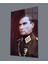 Üniformalı Asker Atatürk Cam Tablo, Uv Baskılı ve Temperli, Hediyelik 1
