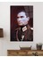 Üniformalı Asker Atatürk Cam Tablo, Uv Baskılı ve Temperli, Hediyelik 2