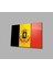 Marsilyan- Belçika Bayrağı Cam Tablo Belgium Flag 1