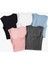 Gorglıtter Kadın 5 Parça Kare Yaka Kolsuz Kısa Tank Top Setleri Slim Fit Yazlık Üstler 2