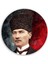 Atatürk Yuvarlak Cam Tablo 3