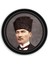 Atatürk Yuvarlak Cam Tablo 3