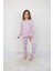 %100 pamuk sağlığa duyarlı kız çocuk uzun kollu çiçek desenli pijama takımı (3,4,5,6,7,8,9,10,11,12 yaş) 1
