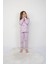 %100 pamuk sağlığa duyarlı kız çocuk uzun kollu çiçek desenli pijama takımı (3,4,5,6,7,8,9,10,11,12 yaş) 2