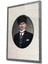 Çerçeveli Atatürk Portresi Cam Tablo, Ev ve Ofis Duvar Dekoru, Büyük Temperli Cam Tablo 2