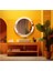Dekorarif Desenli Yuvarlak Banyo-Salon Duvar Aynası 86 1