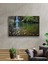 Marsilyan- Orman Irmak Taş Manzara Yeşil Cam Tablo 2