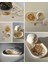 Tealight Mumluk & Tepsi Seti | Özel Tasarım | Kabartmalı Desen | 3 Parça | Gold Boyama 4