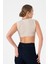 Kolsuz Triko Crop Bluz - Bej 4