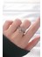 Topçuk Model Zirkon Taşlı Silver Renk Ayarlanabilir Yüzük - TJ-BYK3137 1