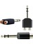 6.3 mm Stereo Erkek / 2 Rca Dişi Çevirici Jack (4887) 1