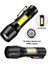 Ultra Çift Yönlü Güçlü Pilli LED El Feneri 2000 Lümen 6W Cob LED Su Geçirmez Zoomlu 3 Modlu 4