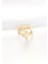Topçuk Model Zirkon Taşlı Gold Renk Ayarlanabilir Yüzük - TJ-BYK3138 2
