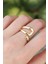 Pirinç Gold Renk Ayarlanabilir Yüzük - TJ-BYK3176 1