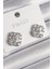 Pirinç Gümüş Renk Zirkon Taşlı Yonca Model Kadın Küpe - TJ-BKP9763 1