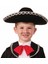 Gümüş Renk Şeritli Meksika Mariachi Latin Şapkası 55 cm Çocuk 1