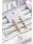 316L Çelik Altın Renk Sallantılı Tiffany Model Küpe - TJ-BKP9498 1
