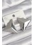 Pirinç Gümüş Renk 3D Üçgen Model Kadın Küpe - TJ-BKP10230 1