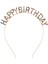 Rengarenk Kristal Taşlı Ekstra Lüks Gümüş Kaplama Happy Birthday Taç 16X17 cm (4887) 1