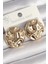 Pirinç Gold Renk Işlemeli Daire Plaka Model Kadın Küpe - TJ-BKP10243 1